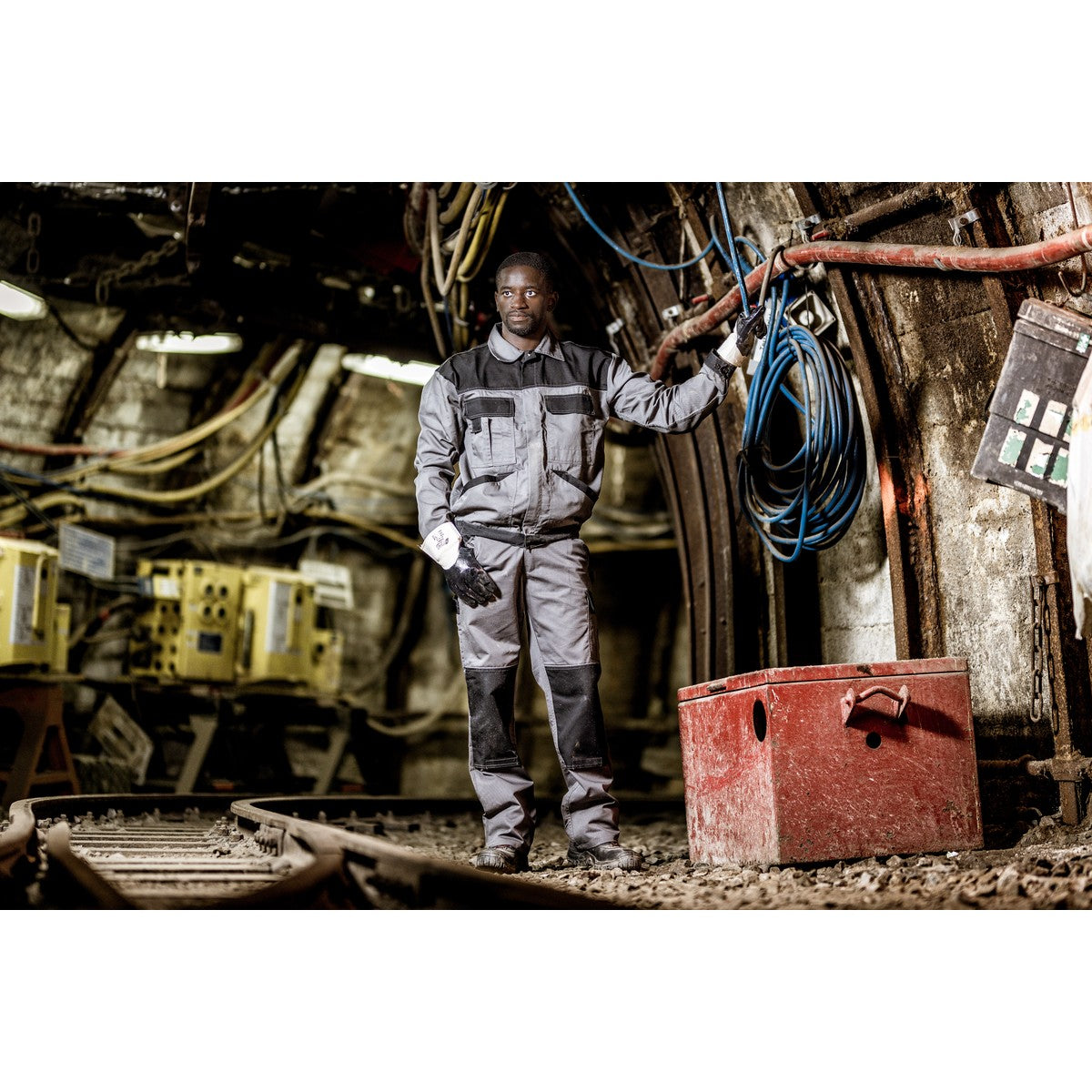 NITRAS MOTION TEX LIGHT, veste de travail, gris/noir