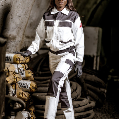 NITRAS MOTION TEX LIGHT, veste de travail, blanc / gris