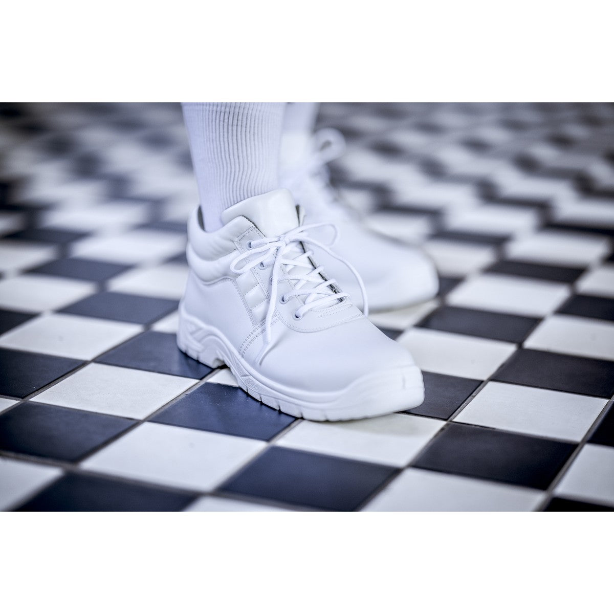 NITRAS CLEAN STEP MID, bottes de sécurité S2, mi-hauteur, blanc