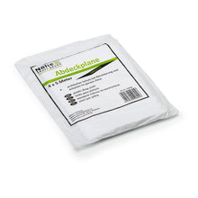 Die Nölle Profi Brush Abdeckplane Universal 4 m von Nölle Profi Brush Bürsten- & Pinseltechnik e.K. ist eine gefaltete weiße Kunststofffolie in einer Verpackung mit der Aufschrift "Abdeckplane" - perfekt für die Renovierung oder als unverzichtbares Malerzubehör, mit deutschen Details und Tipps.