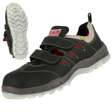 NITRAS SPORT STEP SA, sandali antinfortunistici S1P, neri