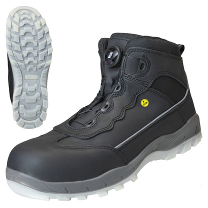 NITRAS SPORT STEP MID FIT, bottes de sécurité, mi-hauteur, noir