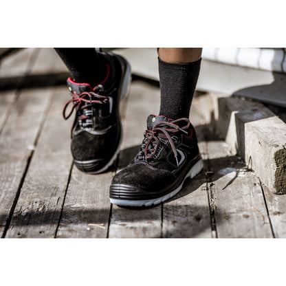 NITRAS EASY STEP, S1P Sicherheitshalbschuhe, schwarz