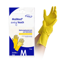 Guanti domestici MaiMed easy touch, gialli