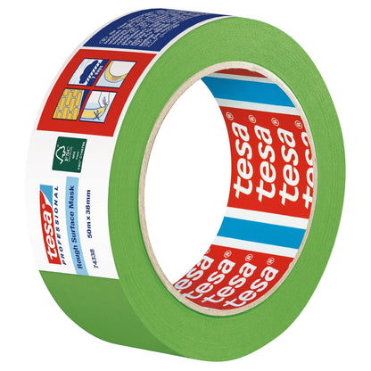 tesa Professional 74338 Rough Surface Abdeckband, grün 50 m x 38 mm
