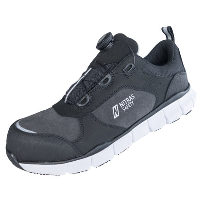 NITRAS SONIC STEP FIT, S3S FO HRO SC SR chaussures basses de sécurité, gris / noir