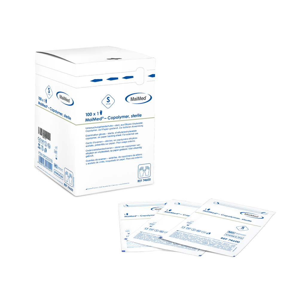 MaiMed copolymer sterile, disposable gloves