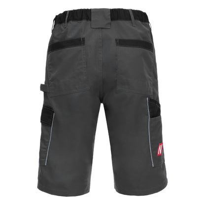 NITRAS MOTION TEX LIGHT, pantaloni da lavoro, corti, grigio/nero