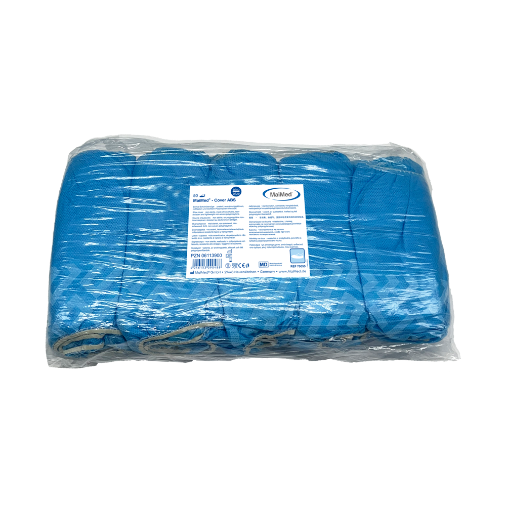 MaiMed-Cover ABS Schuhüberzieher Einmal-Schuhüberzieher aus PP, blau, 50St./Pack. | Packung (50 Stück)
