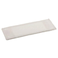 La housse de balai à franges TASKI Multi Mop de la société Diversey Deutschland GmbH & Co. OHG est un tampon de nettoyage rectangulaire et blanc, doté de bords souples pour un nettoyage efficace, représenté sur un fond blanc uni.