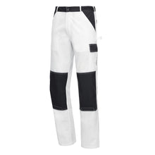 NITRAS MOTION TEX LIGHT, pantaloni da lavoro, lunghi, bianco/grigio