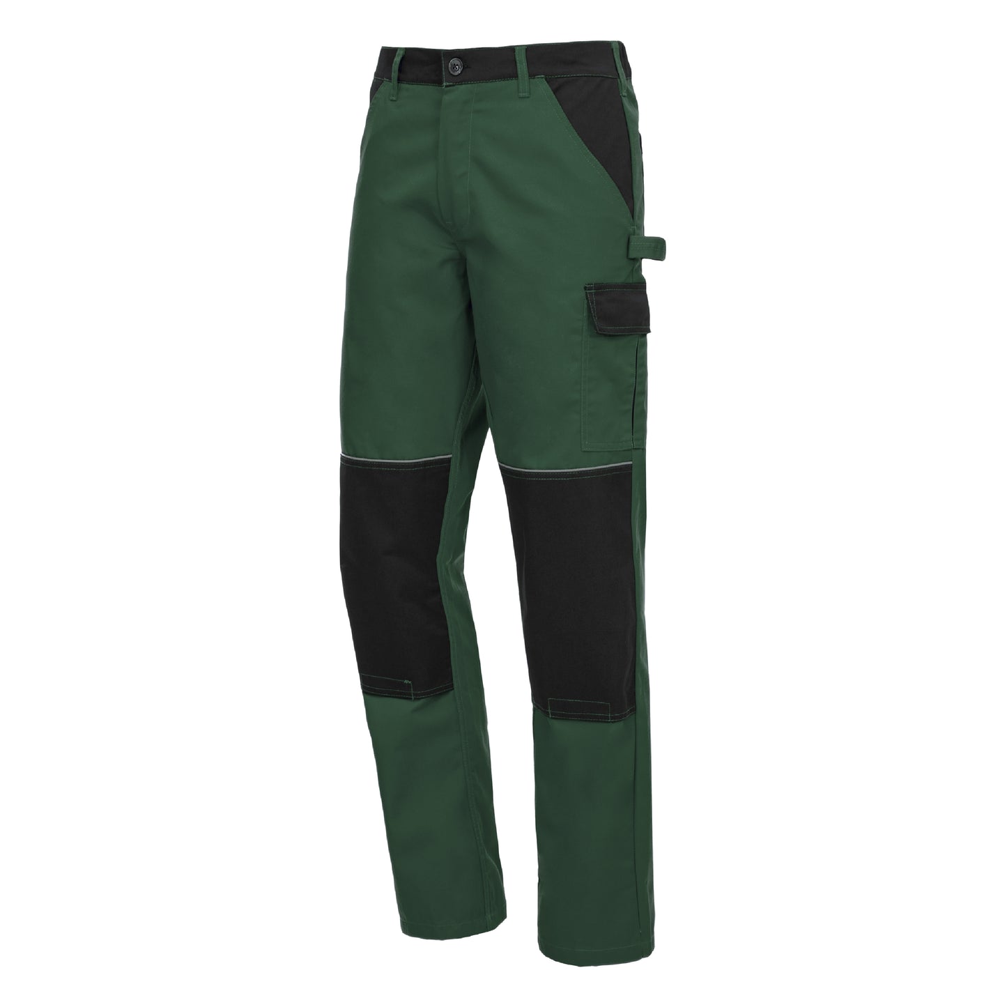 NITRAS MOTION TEX LIGHT, pantaloni da lavoro, lunghi, verde/nero