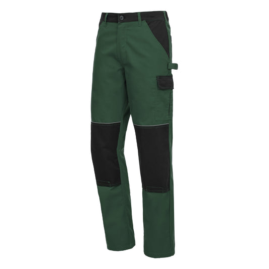 NITRAS MOTION TEX LIGHT, pantaloni da lavoro, lunghi, verde/nero