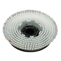 The Exposed Concrete Scrub Brush (33 cm) from Diversey Deutschland GmbH & Co. OHG is a scrub brush with angled bristles and a black center hub for the swingo 1650—ideal for cleaning exposed concrete surfaces. Package size: 1 piece. Shown on a white background.