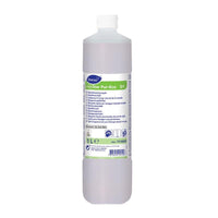 The 1-liter Suma Star Pur-Eco D1 hand dishwashing detergent from Diversey Germany comes in a bottle with a white cap and a green-and-white label featuring multilingual instructions; ideal for eco-friendly dishwashing.