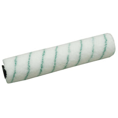Un rouleau de nettoyage Diversey « Aktivfaser » blanc de 33,5 cm, recouvert d'une bande de couleur à fines rayures vertes, représenté sur un fond blanc. À utiliser avec la machine de nettoyage swingo 150. Le paquet contient 1 pièce.