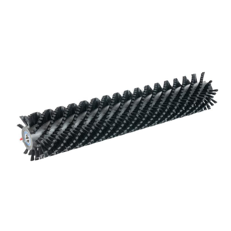 Zylinder-Bürste AERO 3500 1 Stück von Diversey Deutschland GmbH & Co. OHG: Zylindrische Bürstenrolle mit schwarzen Spiralfasern auf grauem Kern - ideal für vielseitige Reinigungsanwendungen.