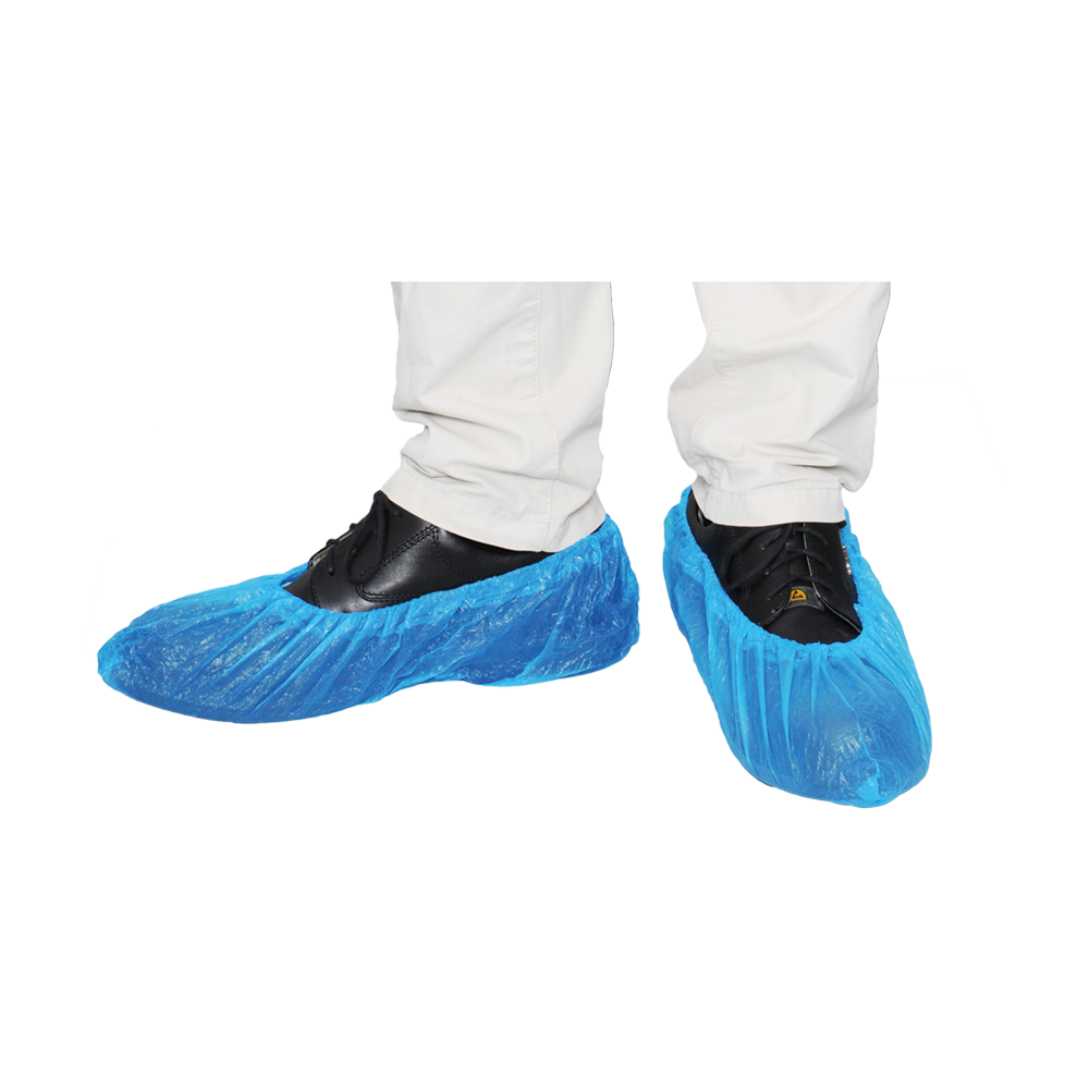 MaiMed-Cover CPE Schuhüberzieher Einmal-Schuhüberzieher aus CPE, blau,100St./Pack. | Packung (100 Stück)