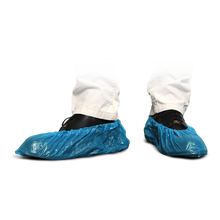 MaiMed-Cover Copriscarpe in PE Copriscarpe monouso in PE, blu, 100 pezzi/confezione. | Confezione (100 pezzi)