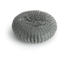 Der Nölle Profi Brush Metalltopfreiniger (60 g) von Nölle Profi Brush Bürsten- & Pinseltechnik e.K. ist auf einer weißen Oberfläche abgebildet und besitzt eine dichte, gewundene Metallstruktur - ideal zum Reinigen von Töpfen und Pfannen.