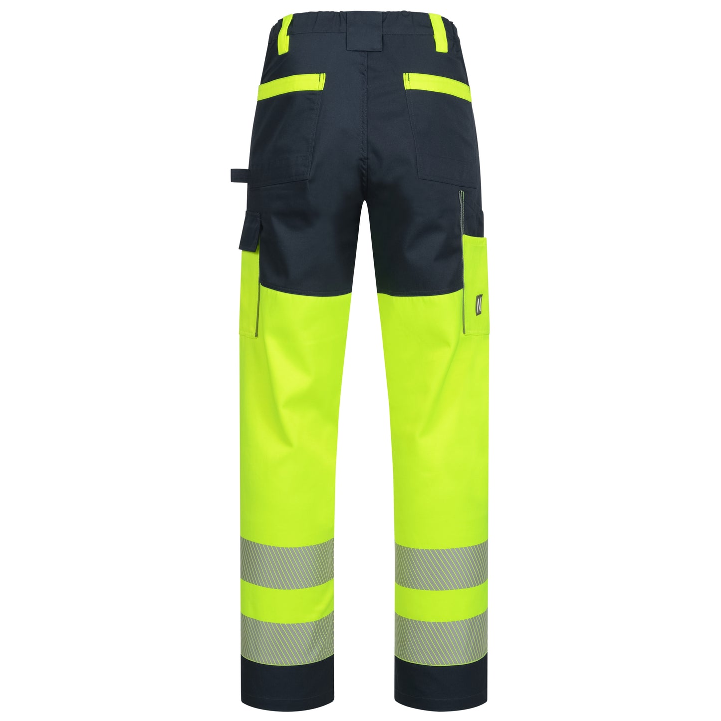 NITRAS MOTION TEX VIZ, long high-visibility work trousers