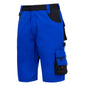 NITRAS MOTION TEX PLUS, pantalon de travail, court, bleu roi / noir
