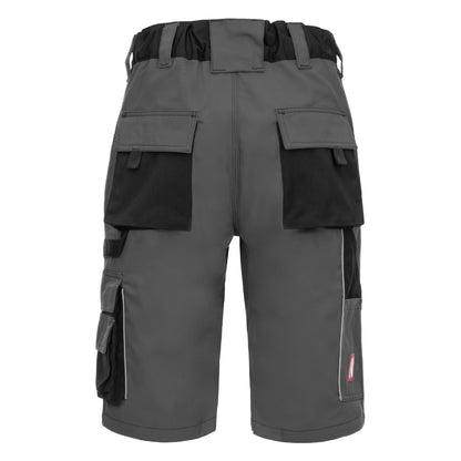 NITRAS MOTION TEX PLUS, work trousers, short, gray / black