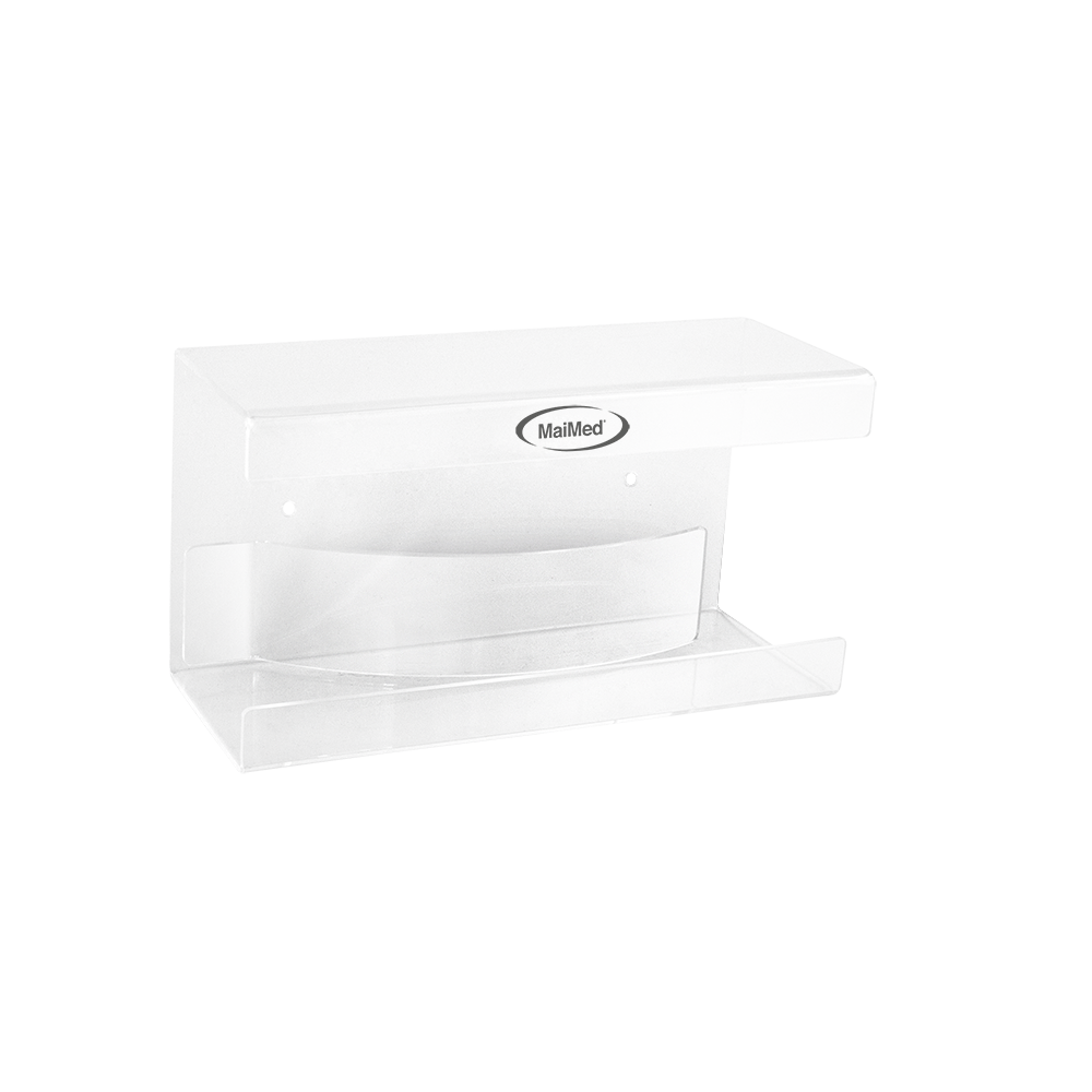 Supporto da parete MaiMed per vani portaoggetti con molla in acrilico - dimensioni: 246x106x135mm - confezione da 1 | Confezione (1 pezzo)