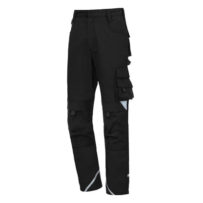 NITRAS MOTION TEX PLUS, pantaloni da lavoro, lunghi, neri