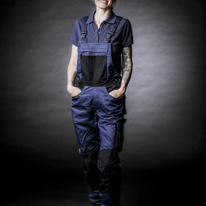 NITRAS MOTION TEX PLUS, salopette, blu navy/nero