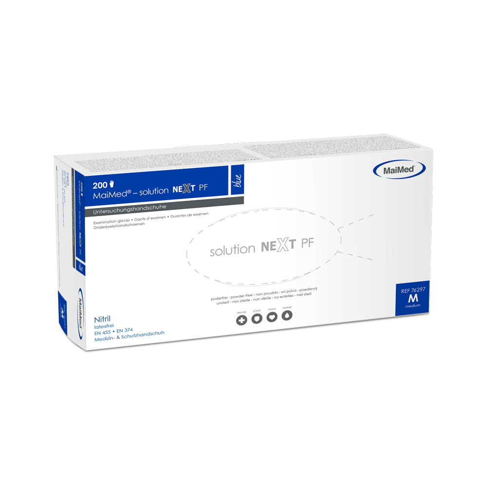 MaiMed-solution next blue Nitril-Handschuhe unsteril, Latexfrei zu 200 St./Box
