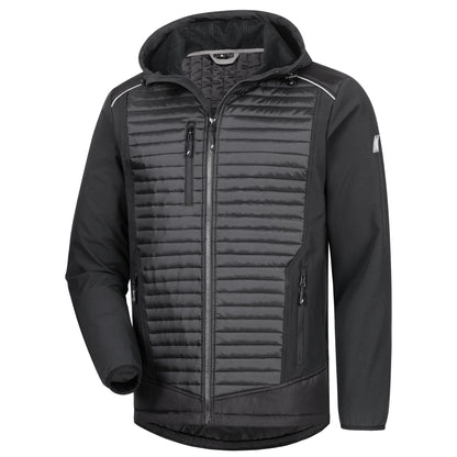NITRAS MOTION TEX PLUS, quilted softshell jacket, black