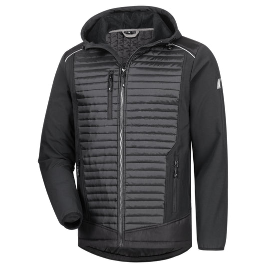 NITRAS MOTION TEX PLUS, veste softshell matelassée, noir