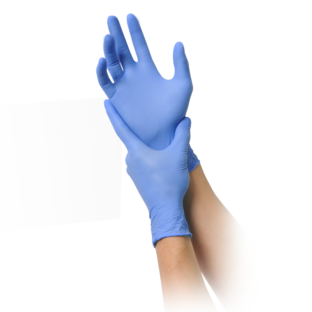MaiMed-solution100 Latexfreie-Handschuhe, blue violet, unsteril puderfrei, 100St./Box