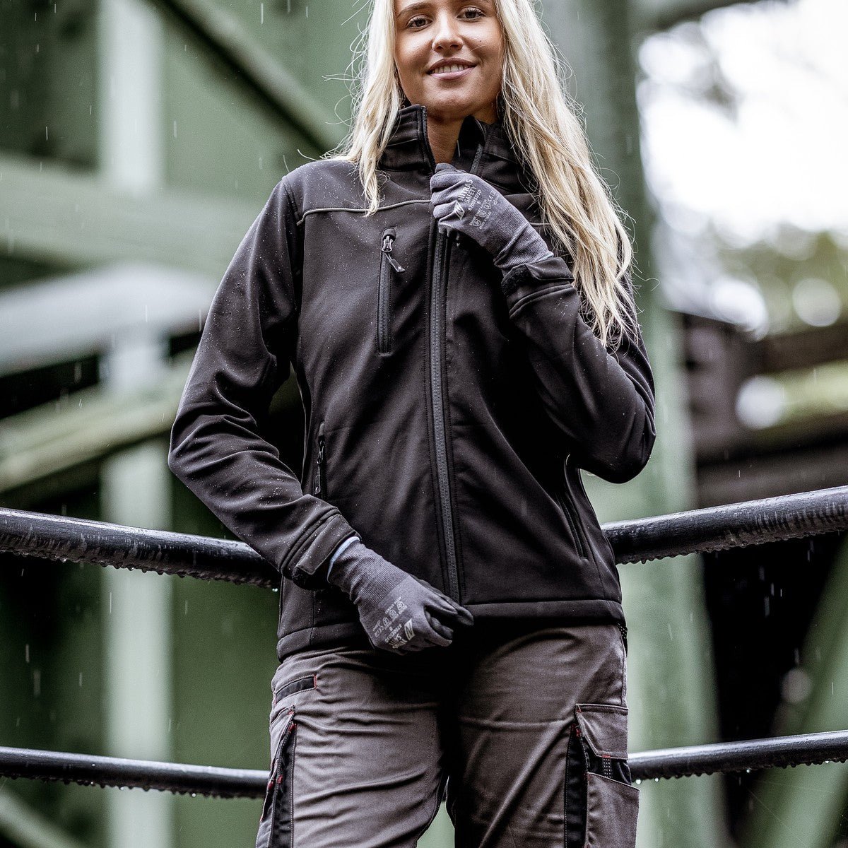 NITRAS MOTION TEX PRO FX, pantalon de travail, court, gris / noir