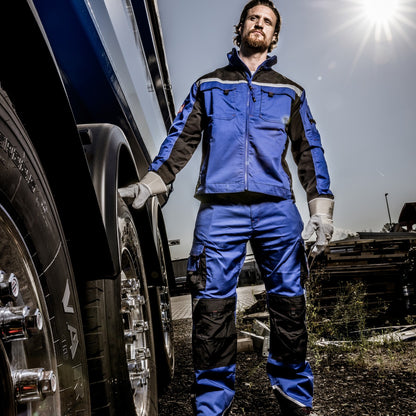 NITRAS MOTION TEX PRO FX, veste de travail, bleu roi / noir