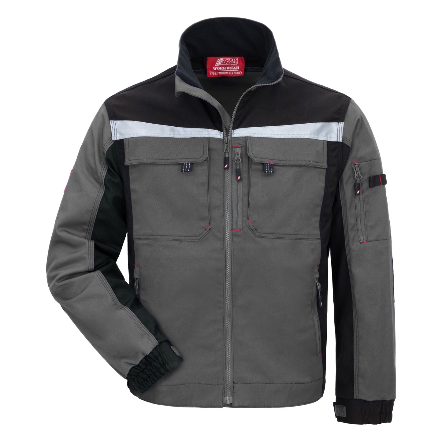 NITRAS MOTION TEX PRO FX, Arbeitsjacke, grau / schwarz