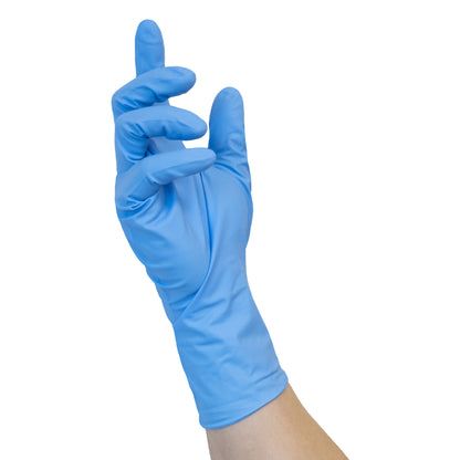 NITRAS HIGH RISK NITRILE, Nitril-Einmalhandschuhe, blau