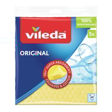 Vileda Schwammt cloth aqua - Gr. 1 | Pack (5 pieces)