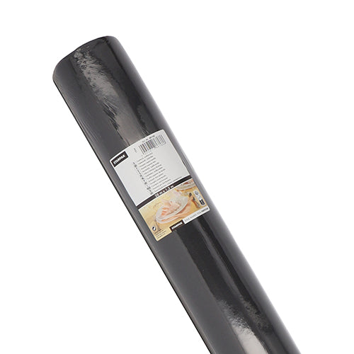 Eine Nahaufnahme einer Starpak-Tischdecke, stoffähnlich Airlaid (20 m x 1,2 m) von Starpak, mit einem weißen Etikett mit Text und Lebensmittelbildern, das ihre strapazierfähige und leicht zu reinigende Oberfläche hervorhebt, die sich ideal für die Lebensmittelzubereitung oder zum Backen eignet.