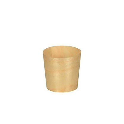 Le PAPSTAR ciotole per finger food in legno "pure", rotonde, Ø 4,5 cm (12 pezzi) della PAPSTAR GmbH sono piccole ciotole rotonde in legno, ideali per servire finger food e valorizzano in modo ecologico ogni tavola apparecchiata. Raffigurate su uno sfondo bianco semplice.