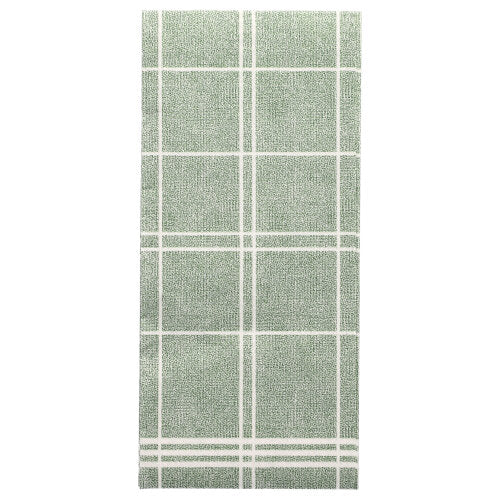 I tovaglioli PAPSTAR Kitchen Craft "ROYAL Collection" (confezione da 50, 48 x 33 cm) si distinguono per il loro design rettangolare verde con griglia bianca e due linee parallele - ideali per una decorazione da tavola elegante. Marca: PAPSTAR GmbH.