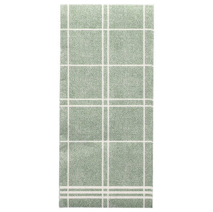 I tovaglioli PAPSTAR Kitchen Craft "ROYAL Collection" (confezione da 50, 48 x 33 cm) si distinguono per il loro design rettangolare verde con griglia bianca e due linee parallele - ideali per una decorazione da tavola elegante. Marca: PAPSTAR GmbH.