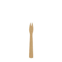 Un petit objet brun isolé PAPSTAR 250 fourchettes à frites en papier « pure » de la PAPSTAR Le logo de la GmbH, comportant deux dents, est placé au centre d'un fond blanc uni.