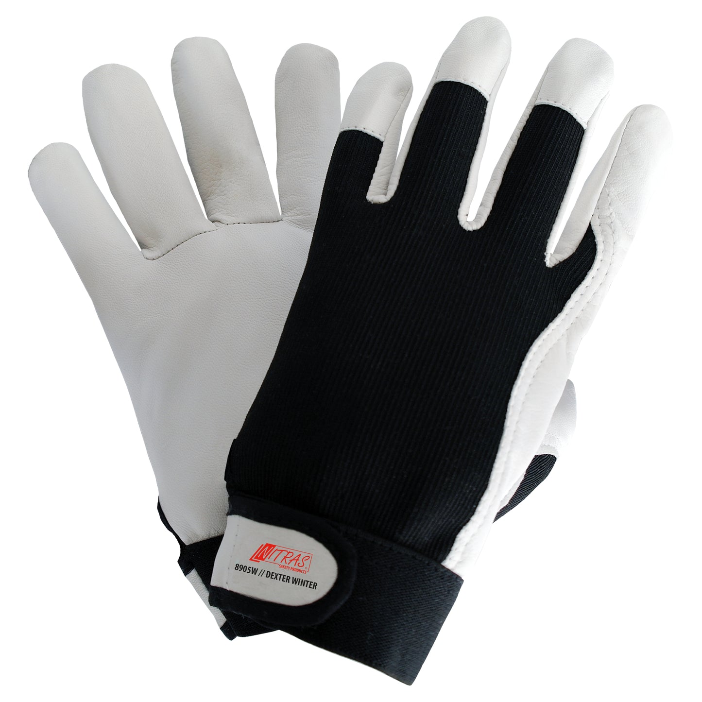 NITRAS DEXTER WINTER, gants de mécanicien, gris/noir