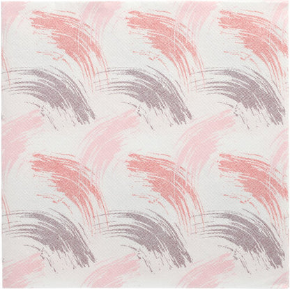 Ein strukturierter Hintergrund mit sich wiederholenden Pinselstrichen in Bordeaux, Rosa und Mauve auf Weiß, inspiriert von der Eleganz der 50 Servietten "ROYAL Collection" 1/4-Falz 40 x 40 cm bordeaux der PAPSTAR GmbH.