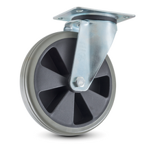 Numatic PU-Lenkrollen, 200 mm, grau | Packung (1 Stück)