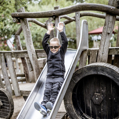 NITRAS MOTION TEX KIDS, giacca softshell in maglia, nera