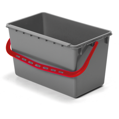 Numatic bucket, gray with color-coded handle