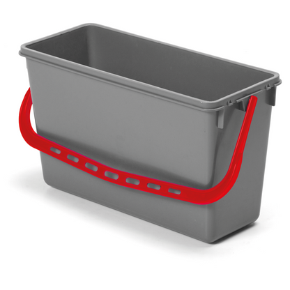 Numatic bucket, gray with color-coded handle